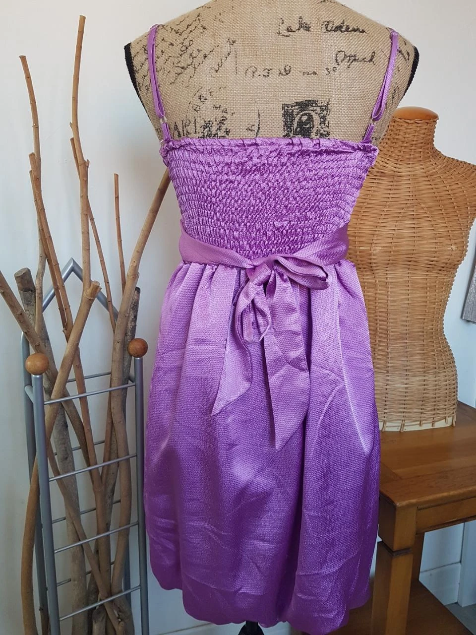 Robe de seda parme – photo 3